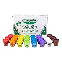 Crayola Dough Classpack, 8 Assorted Colors, Tactile Art Supplies, 3oz Each, 24 Count, Bulk,