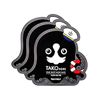 TONYMOLY Tako Pore One Shot Nose Pack, 3 Pack - Nourishing Marine Plant Extracts and Mud Condition and Purify Skin