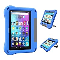 Fire HD 8 Tablet Case for Kids, Kindle Fire 8 Case(Fit for 2022 12th & 2020 10th Generation)-Auorld Light-Weight Case for Fire HD 8&8 Plus Tablet-Blue