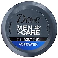 Dove Men+Care Ultra Hydra Cream, Face, Hands and Body care, All Skin Types, 5.07 Oz