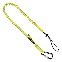 3 Foot Safety Tool Lanyard, Tough Scaffold Hard Hat Lanyard with Carabiner, Adjustable Loop End, Ultra-Durable, Premium Quality Materials Ideal for Scaffold, Tools, Construction 1PK Yellow (0921YS) …