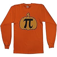 Threadrock Men's Pumpkin Pi Long Sleeve T-Shirt
