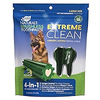 Ark Naturals Extreme Clean Brushless Toothpaste, Longer Lasting Dog Dental Chew for Large Breeds, Freshens Breath, Helps Reduce Plaque and Tartar, 18oz, 1 Pack