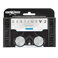 KontrolFreek Destiny 2: Ghost for PlayStation 4 (PS4) Controller | Performance Thumbsticks | 2 Mid-Rise | White