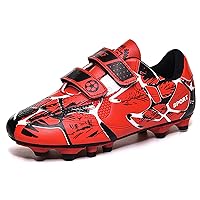 Kids Boys Firm Ground Cleats Turf Football Soccer Shoes Professional Spikes Athletic Outdoor Trainning Boots