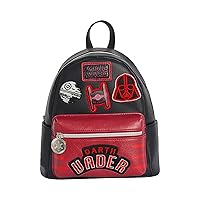 Concept One Star Wars Mini Backpack, Darth Vader Small Travel Bag for Men and Women, Multi, 9 Inch
