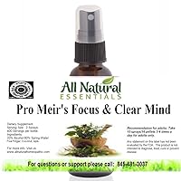 Focus Clear Mind Brain Booster Pro Meirs 1oz Homeopathic Remedy Focus Attention Good Memory focus homeopathy Concentration Cognitive Function Positive Mood Brain Fog Nootropics focus homeopathy kosher