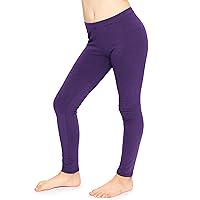 STRETCH IS COMFORT Girl's Cotton Footless Leggings | Stretchy | Size 4-16