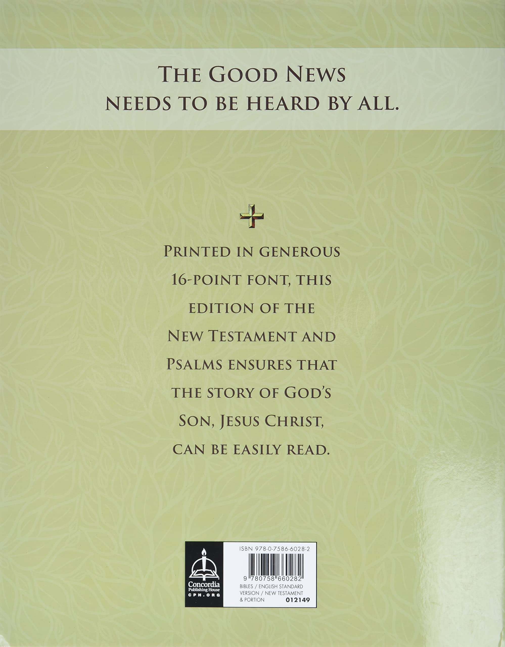 New Testament with Psalms: Giant Print ESV