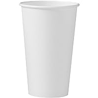Solo Foodservice 316W 16 Oz. White Paper Hot Cup noHandle Singlepoly (1000-Pack)
