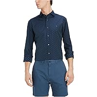 Tommy Hilfiger Mens Ashburn Dobby Button Up Shirt