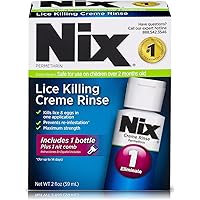 Nix Nix Lice Treatment Creme Rinse And Nit Removal Comb, 2 oz (Pack of 3)