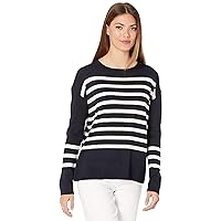 PENDLETON Women's Striped Merino Crew Neck Pullover Sweater