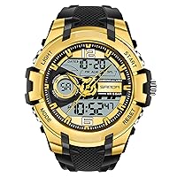 rorios Men's Watches Analogue Digital Wristwatches Waterproof Military Sports Watch Multifunctional Watch with Alarm Timer Fashionable Men's Watches