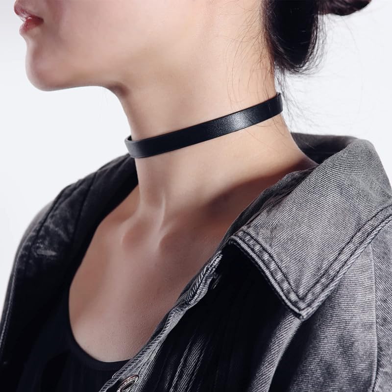 Jstyle 9Pcs Punk Leather Choker Necklace Set for Women Choker Gothic  Adjustable Leather Collar Choker Punk PU Necklace Goth Choker Cosplay -  Walmart.com