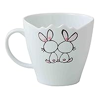 西海陶器(Saikaitoki) Saikai Pottery 42211 Hasami Ware Mini Mug, Rabbit Pattern