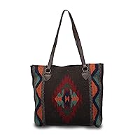 Wool Tote Purse Bag Native American Western Style Handwoven