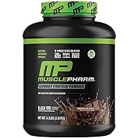 MusclePharm Combat Protein Powder, Chocolate Milk Flavor, Fuels Muscles for Productive Workouts, 5 Protein Sources Including Whey Protein Isolate & Egg Albumin, Gluten Free, 6.2 lb, 77 Servings