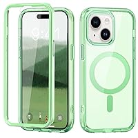 Mobile cover, Clear Case Compatible with iPhone 15 Plus Case,Shockproof Protective Dustproof Double Full Body Front with Screen Protector Anti Yellowing Case Compatible with iPhone 15 Plus ( Color : G