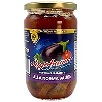Sugobuono Sicilian Norma Eggplant Pasta Sauce Imported from Italy, Vegetarian, 24 oz
