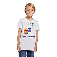 Personalized Easter Unisex Youth T-Shirt Kids Custom Tee Add Your Own Text Your Name Here Easter Bunny Gifts