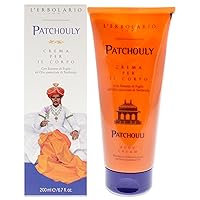 L’Erbolario Patchouli Body Cream - Moisturizing Cream for Dry Skin - Smoothing, Omega-Rich Safflower Oil - Anti-Aging Vitamin E and Patchouli - 6.7 oz