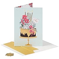 Happy Birthday Card, Elegant Cake (NB-0250)