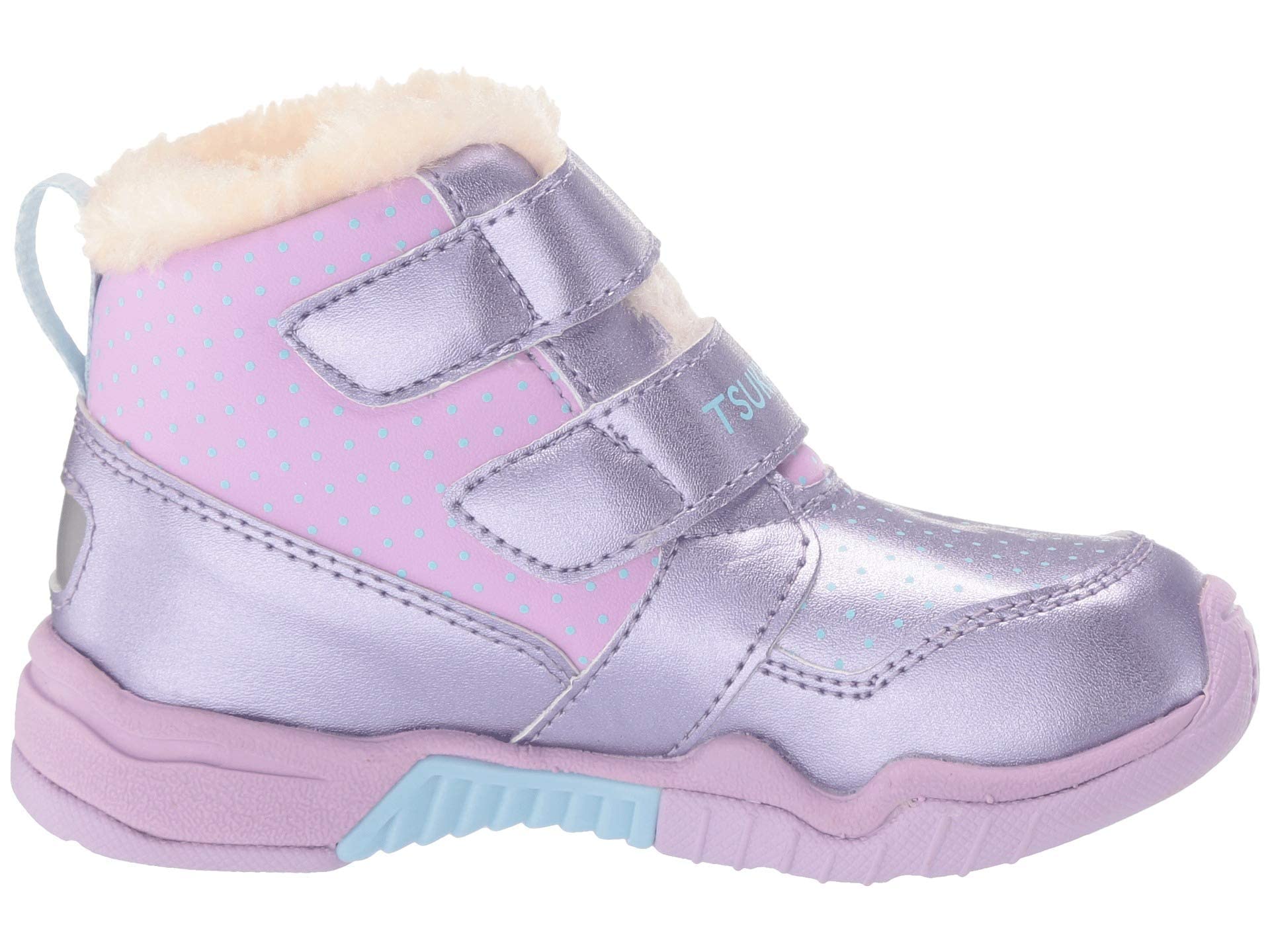 TSUKIHOSHI 7519 IGLOO Strap-Closure Machine-Washable Snow Boot with Wide Toe Box and Slip-Resistant, Non-Marking Outsole - For Toddlers and Little Kids, Ages 1-8