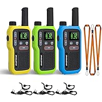 BAOFENG GT-18 Walkie Talkies for Kids Adult, License Free Long Range Rechargeable FRS Two Way Radio,1500mAh Battery, 22 Channels with Scan, Flashlight, VOX for Camping Hiking Family, 3 Pack