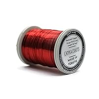 28 Gauge 155 Feet Anodized Jewelry Making Beading Floral Colored Red Wire Dead Soft Artisan Wire