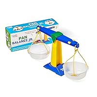 hand2mind Pan Balance Jr. Set, Pan Balance Scale for Classroom, Math Balance Scale for Kids, School Weight Scale, Balancing Scale Toy, Preschool Science Center Materials, Student Math Balance​