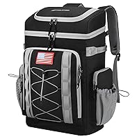 Maelstrom Backpack Cooler,Soft Lightweight Leakproof Cooler Backpack,50 Can Insulated Cooler Bag,Keeps 50 Cans Hot/Cold for Up to 16 Hours,Waterproof Lunch Bag for Men Women-Black