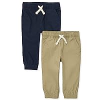 The Children's Place Baby Boys' and Toddler Stretch Pull on Jogger Pants