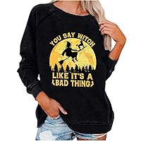 Not My Circus Not My Monkeys My Monkeys Fly Sweatshirt Women Halloween Witch Shirts Funny Letter Print Pullover Tops