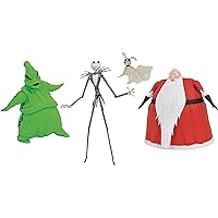 DIAMOND SELECT TOYS San Diego Comic-Con 2020: The Nightmare Before Christmas Deluxe Lighted Action Figure Box Set, Multicolor