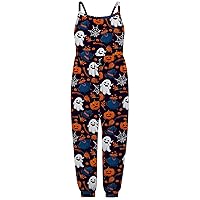 Children Rompers Girls Kids Strap Cartoon Jumpsuit Baby Outfits Halloween Romper Jumpsuit for (Multicolor, 3-4 Years)