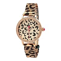 Betsey Johnson Women's Watch – Rhinestone Wristwatch, 3 Hand Quartz Movement with Easy Read Dial