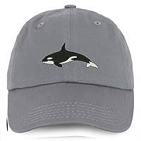 Trendy Apparel Shop Youth Orca Killer Whale Unstructured Cotton Baseball Cap