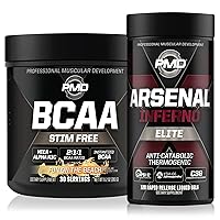Sports Arsenal X Inferno Superior Fast-Acting Liquid Gel Thermogenic Fat Burner (120 Liquid Gels) Sports BCAA for Recovery and Performance- Fun on The Beach (30 Servings)