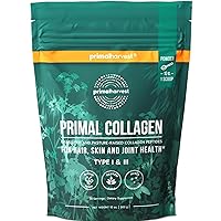 Primal Harvest Collagen Powder for Women or Men, Collagen Peptides Powder Type I & III, 10 Oz for Hair, Skin, Nail, Joint Support Colageno Hidrolizado en Polvo