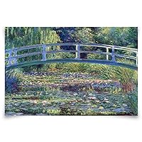 Luminapex Water Lily Pond Monet Wall Art Monet Poster Giclee Canvas Prints Wall Art Claude Famous Art Prints Claude Classic Impressionist Monet Paintings for Home Office Wall Decor24x36inch Unframed