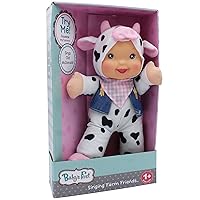 Baby's First Doll Farm Animal Friends, Cow Bi-Lingual, Sings Old McDonald, Machine Washable, Lifelike Features, for Ages 1+