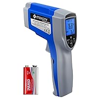 Etekcity Infrared Thermometer 1022D (Not for Human) Dual Laser Temperature Gun Non-contact-58℉~1022℉ (-50℃ ~ 550℃) with Adjustable Emissivity & Max Measure, Standard Size, Blue & Gray