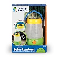 Learning Resources Solar Lantern, Kids Camping Accessories, Easy-Grip Portable Light, Exploration Play, Ages 3+