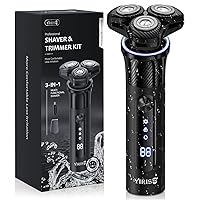 Electric Razor for Men, Electric Shavers for Men, High Power 9800 RPM, Rechargeable 3D Rotary Men's Electric Shaver, Dry/Wet Mens Shaver, Mens Razor for Shaving Gifts for Boyfriend, Husband, Dad