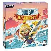 Dungeon Academy | Roll & Write Maze Board Game | Each Roll Creates Unique Dungeon Mazes | Collect Life Points & Mana, Fight Monsters, and Earn Treasure to Master The Academy | Family Board Game