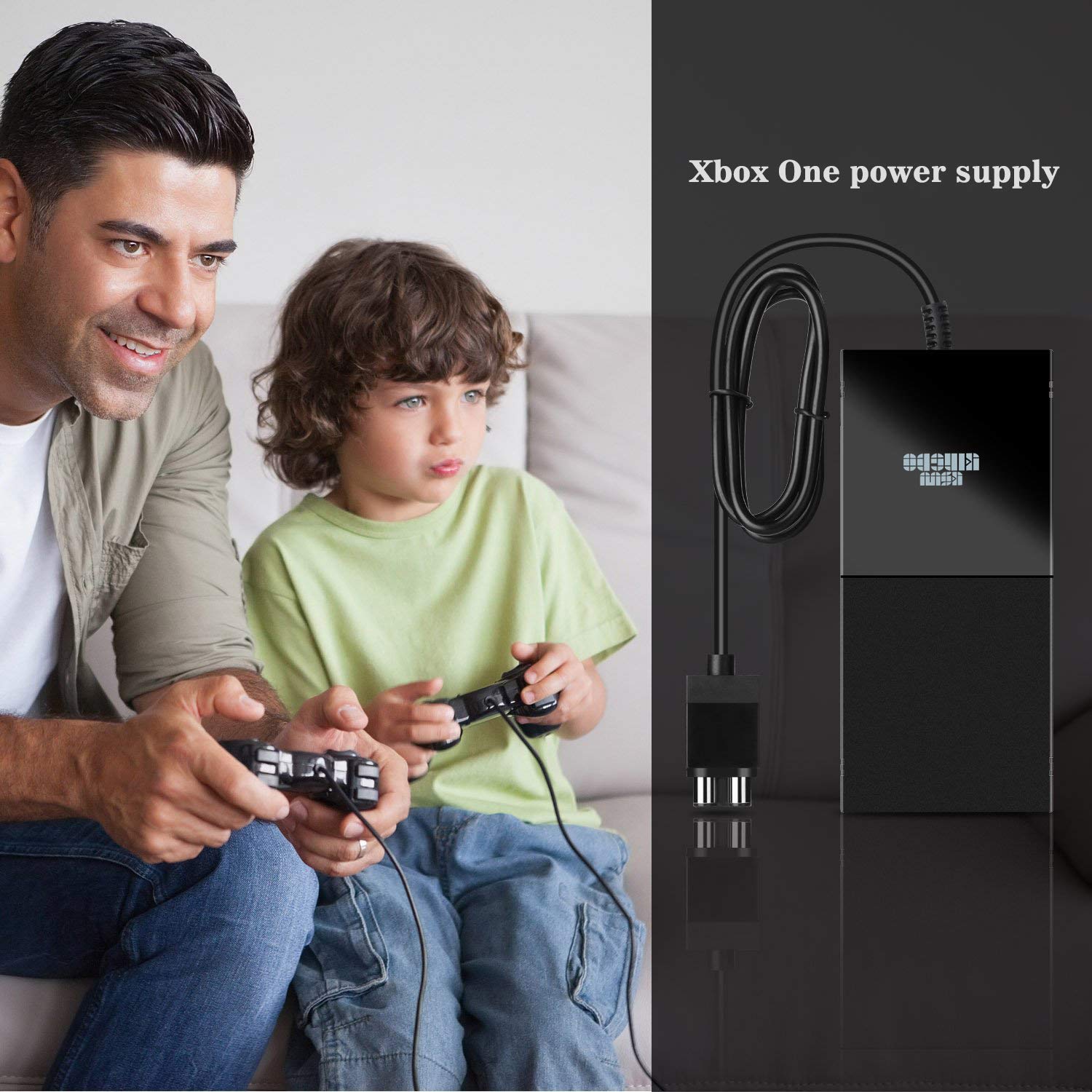 Power Brick Compatible with Xbox One Power Supply Brick for Xbox One, KSW KINGDO Power Supply for Microsoft Xbox one [Sole Newest Quietest Version]
