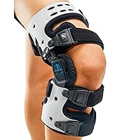 UPGRADED Medial Unloader Knee Brace Support For Arthritis Pain, Osteoarthritis, OA, Bone on Bone Joint Pain Relief Offloader L1851 L1843 with Built-in Valgus Varus Hex Key-Right