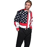 Scully Rangewear Men's Rangewear Patriotic American Flag Western Shirt