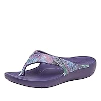 Alegria Women's Ode Recovery Thong Sandal Itchycoo Grey 11.5-12 M US
